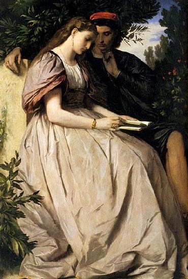 Anselm Feuerbach Paolo e Francesca Norge oil painting art